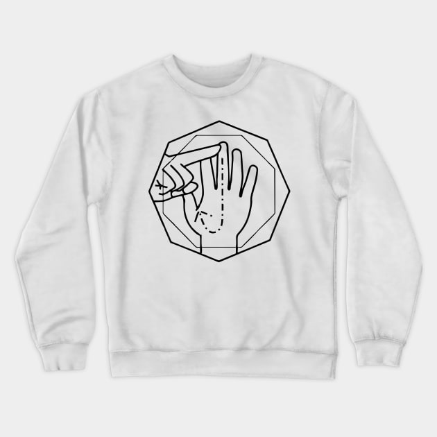 auslan sign language funny Crewneck Sweatshirt by Vortex.Merch